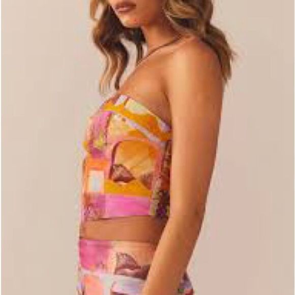 Peppermayo‎ Exclusive Sultry Sundance Bustier Top size 8 strapless nwt - Picture 2 of 7